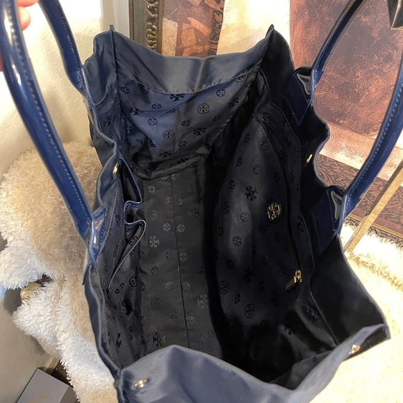 LARGE TORY BURCH  Tote Bag dark blue - Picture 8 of 15